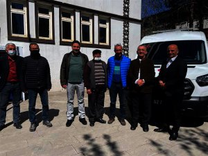 Belediyeye cenaze nakil aracı hibe edildi