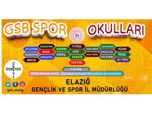 Elazığ’da GSB Spor Okulları kayıtları başladı