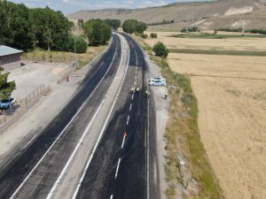 Kayseri-Malatya karayolunda droneli denetim