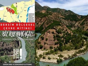 Dersim’de Ekoloji Mitingi Düzenlenecek