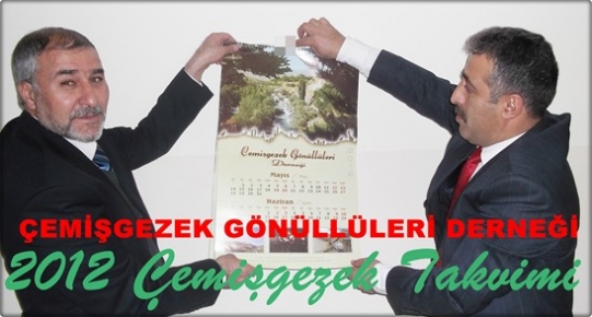 Çemişgezek Gönüllüleri Derneğinin 2012 Çemişgezek Takvimi Çıktı