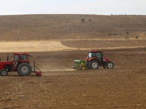 Uygulama tarlalarında hububat ekimi yapılıyor