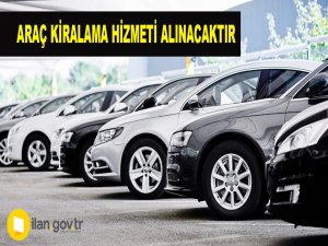 Araç kiralama hizmeti alınacaktır