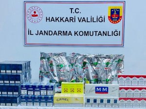 Hakkari'de 450 paket sigara ele geçirildi