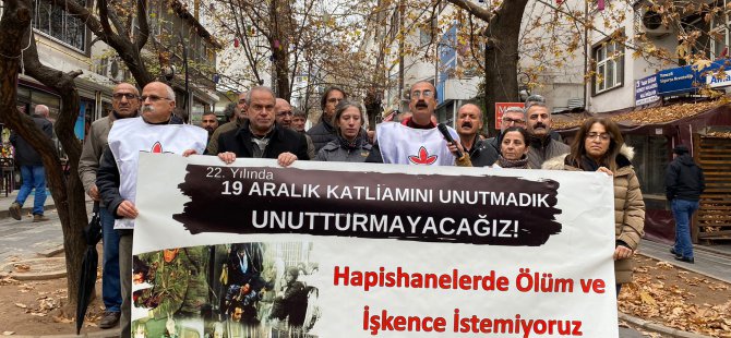 İHD: 19 Aralık Katliamını Unutmadık, Unutturmayacağız