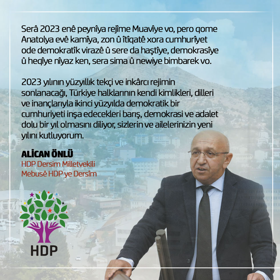 Alican Önlü'den yeni yıl mesajı