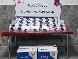 Elazığ’da bin paket bandrolsüz sigara ele geçirildi