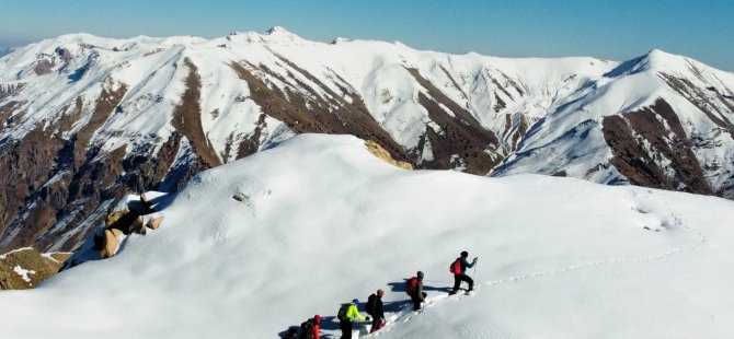 Dağcıların 2900 rakımlı tırmanışı görüntülendi VİDEO