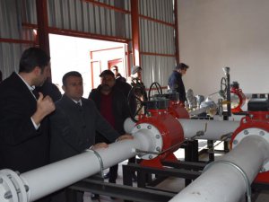 Kaymakam Çimşit, devam eden doğalgaz çalışmalarını yerinde inceledi