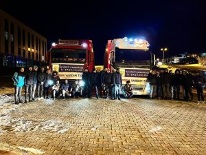 Çanakkale'den 6 TIR dolusu yardım malzemesi deprem bölgesine gönderildi