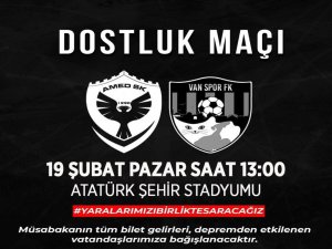 Vanspor'dan depremzedeler için dostluk maçı