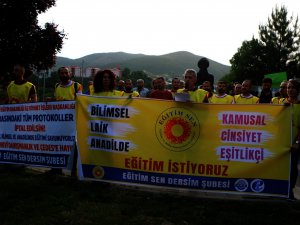 ÇEDES projesi Dersim’de protesto edildi