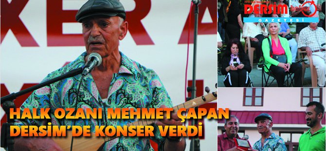 Dersim’de Mehmet Çapan konseri