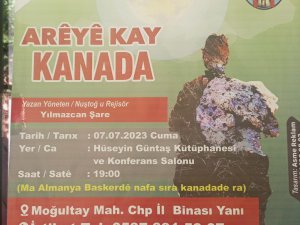 Arêyê Kay, Kanada’yı sergileyecek!