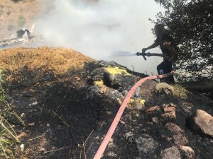 Dersim’de ev ve ot yangını