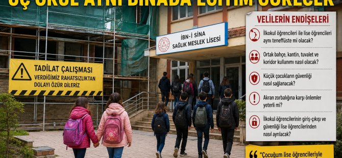 Dersim’de veliler tepkili: “Üç okul aynı binada eğitim görmesin”