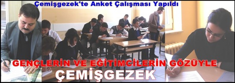 Çemişgezek’te Anket Çalışması Yapıldı