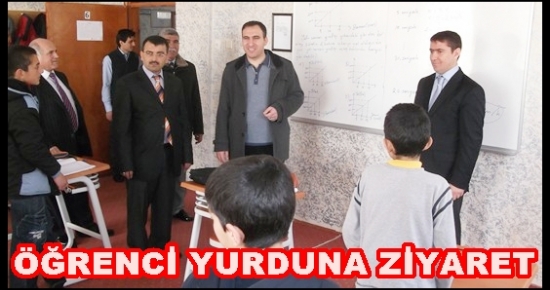 Kaymakam Tuna, Öğrenci Yurdunu Ziyaret Etti