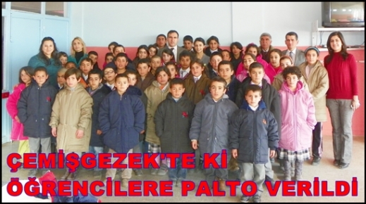 Çemişgezek’te Öğrencilere Palto Yardımı