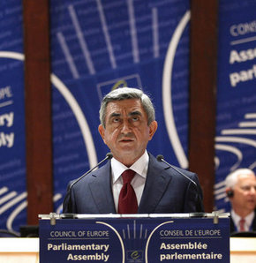 Sarkisyan, AKPM'de konuştu