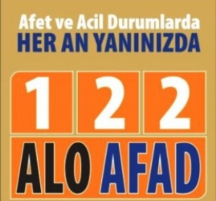 122 Alo AFAD" Acil Çağrı Merkezi Hizmete Girdi