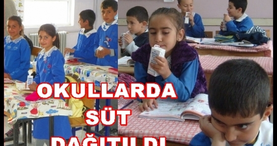 Çemişgezek’te Öğrencilere Süt Dağıtıldı