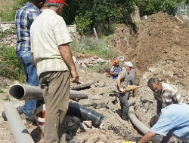 Tunceli'de Su Depoları Yenileniyor
