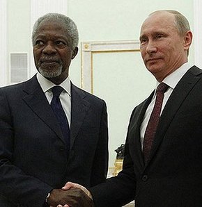 Putin'den Annan'a destek