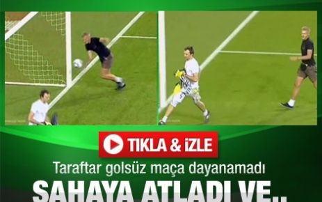 Taraftar golsüz maça dayanamadı ve..