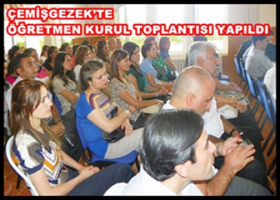 Çemişgezek’te Öğretmen kurul toplantısı yapıldı
