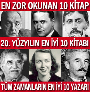 20 yüzyılın en iyi 10 kitabı!