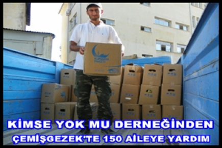Kimse Yok Mu Derneğinden, 150 Aileye Yardım