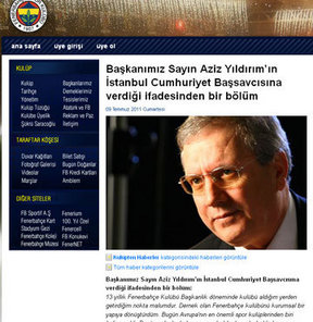 Resmi sitede Yıldırım'ın ifadesi!