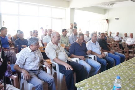 Şahin, Aktuluk sakinleriyle biraraya geldi