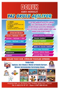 Doruk Kurs Merkezinden Yaz Okulu Programı