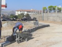 Pertek Belediyesinin Kilitli Parke Çalışma Devam Ediyor
