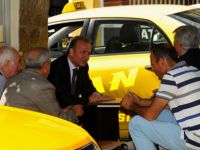Vali Güner, Taksi Durağını Ziyaret Etti