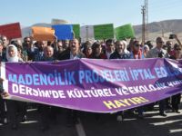 Ovacık'ta Baraj ve Madenciliğe Karşı Yürüyüş
