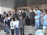 Tunceli’de sağlık çalışanlarından performans tepkisi