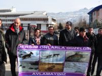 Doğaseverler kaçak avlanmaya tepki gösterdi