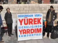 Tunceli’den Van’lı depremzedelere yardım eli
