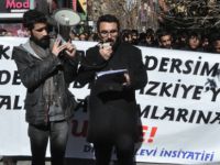 Tunceli’de Suriye protestosu