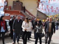 Belediye Başkanı Şahin, Nazımiye’de seçim çalışması yaptı