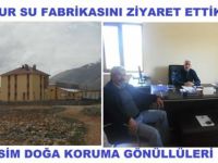Çevrecilerden Munzur Suya Ziyaret
