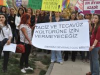 Kadınlar ve güç birliğinden taciz, şiddet ve tecavüz protestosu