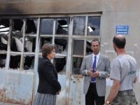 Eş Başkan Altun, Sanayi Sitesinde Çıkan Yangın Yerini İnceledi