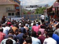 Tunceli Emniyet Binası Önünde Gözaltıları Protesto Eylemi
