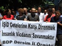 Tunceli’de IŞİD protestosu