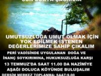 Dersim Çevre Platformundan Peri Vadisi Çağrısı