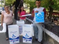 Tunceli'de mavi kapak toplama kampanyası başlatıldı